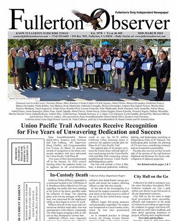 Read Fullerton Observer Obituaries: Local Memorials and Tributes