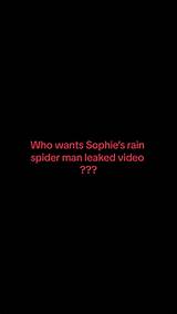 Spider-Man Leaked Photos & Videos Featuring Sophierain