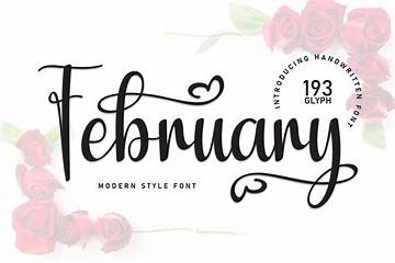 Stunning February Fancy Font: Enhance Your Designs