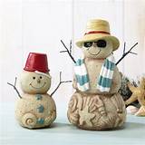Summer Beach Snowman Figurines: a Unique Souvenir